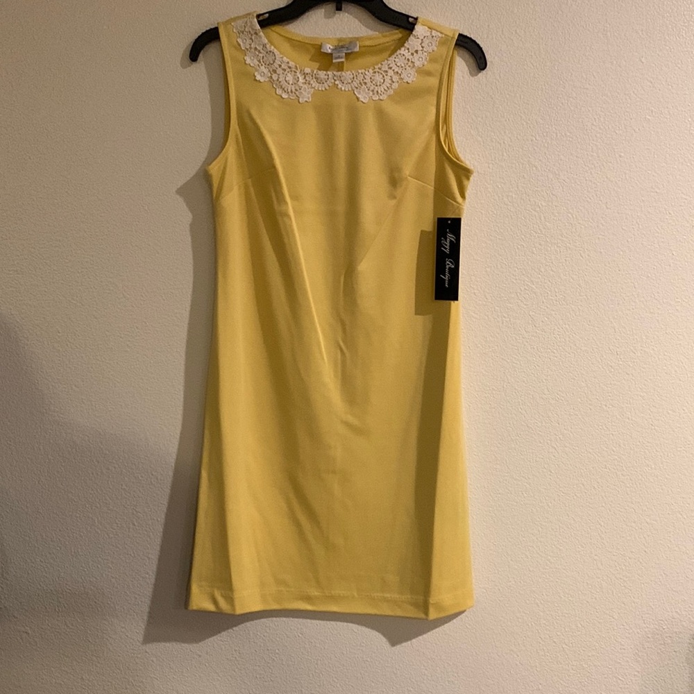 Brand Ivy & Blu , Color Yellow .      6 Dresses of Size #  4